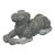 Small Early Georgian Lead Hound Dog Sculpture – c.1760 Architectural Outdoor Garden Ornament in the Manner of John Cheere For Sale