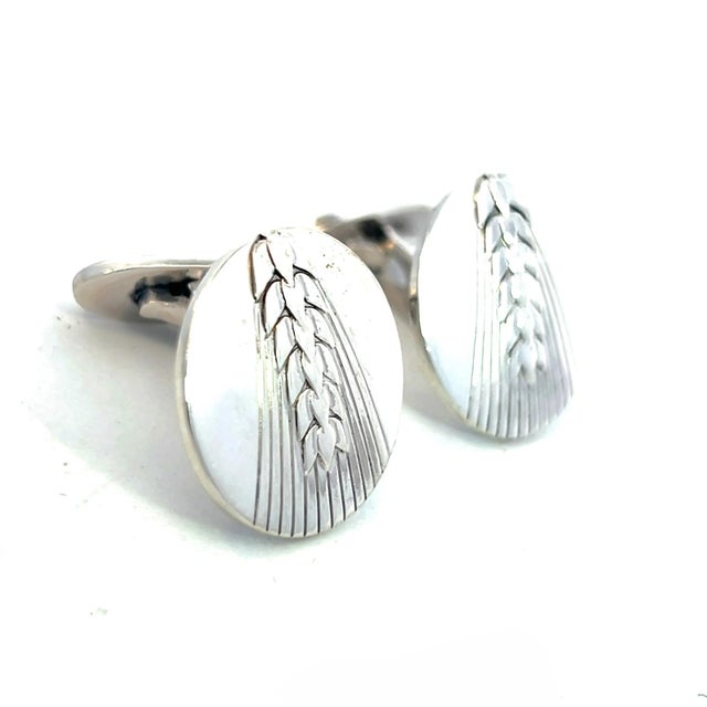 Metal 1990s Georg Jensen Estate Cufflinks Sterling Silver, 2 Pieces For Sale - Image 7 of 12