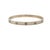 Silver Cartier, Love Medium Model Bangle Bracelet, 18k White Gold, Size 18 For Sale - Image 8 of 11