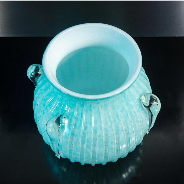 Murano Glass Bullicante Vase, 1970s For Sale - Image 3 of 18