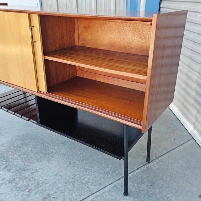 Brown 1950s René-Jean Caillette Art Deco Cabinet For Sale - Image 8 of 12