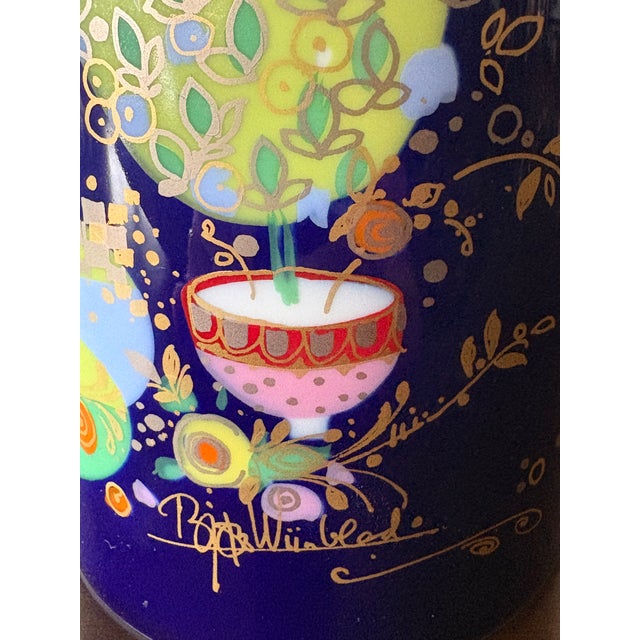 Bjorn Wiinblad for Rosenthal "1001 Nights" Porcelain Vase For Sale - Image 9 of 10