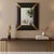 Dimensions: 30" W x 2" D x 37" H Features: • 100% solid wood construction • Edges accented with hand hammered brass foil •...