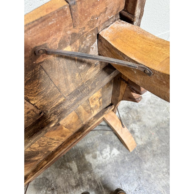 Vintage Ox Cart Coffee Table For Sale - Image 4 of 9