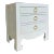Villa & House Asian Modern White Jacqui Side Table For Sale