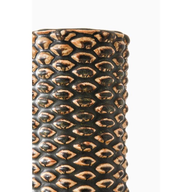 Scandinavian Modern Vase in Ceramic attributed to Axel Salto, 1944 For Sale - Image 3 of 6