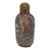 Early 20th‑Century Chinese Inside‑Painted Purple Glass Snuff Bottle — Two Miniature Figures, Agate Stopper For Sale