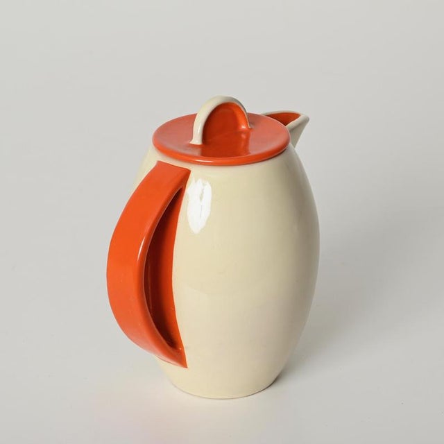 Rare ceramic coffee pot signed by Rometti Umbertide - "S.A.C.R.U." (Società Anonima Ceramiche Rometti Umbertide), crafted...