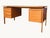 Wood 1960s Danish Modern Teak Floating-Top Desk With Pedestal Base and Drawers For Sale - Image 7 of 12