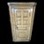 19th Century Pine English or Welsh Hanging Corner Cabinet. Well loved rustic piece with rope and crown carved details....