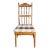 Vintage Dixie Dinette Side Chair-Plaid Upholstered-Colonial Revival-Farm-Desk For Sale