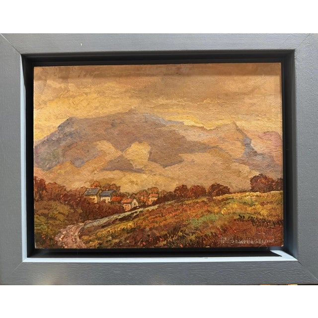 Pedro Friedeberg Pedro Schmiegelow, Wasserkuppe Rhön Abstroda Autumn, Oil Painting on Canvas For Sale - Image 4 of 13