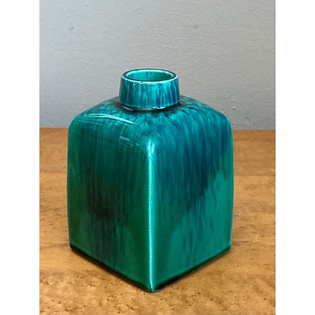 Ceramic Vintage Drip Glazed Ceramic Vase For Sale - Image 7 of 12