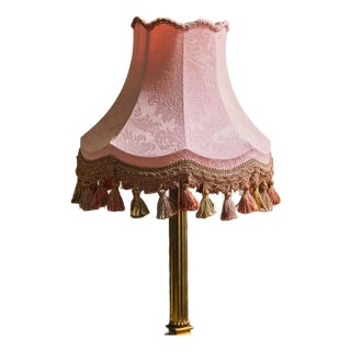 The Rose Quartz Damask Lampshade For Sale