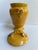 1980s Arte Italica "Sole Mustard" Ceramic 13" Tall Yellow Jar With Lid Grapes Leaves Design Made in Italy For Sale - Image 15 of 18
