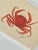 This hand-painted crab is painted in a rich spectrum of oranges — from deep burnt sienna and rust to glowing tangerine...