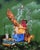 Precognitive Dream by Patrick Maxcy | Acrylic on Canvas Surreal scene with a jar, houses, and birds. For Sale