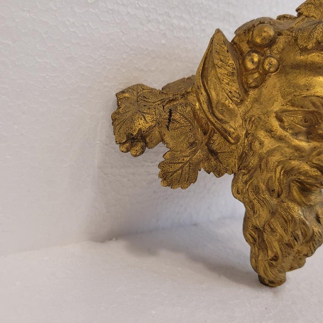 Satyr Masks in Gilt Bronze, 1800s, Set of 2 For Sale - Image 15 of 18