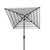 2020s Iris Fashion Line 7.5 Ft Square Umbrella, Navy & White Stripe For Sale - Image 5 of 6