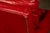 Vintage Tufted Leather Lounge Chair in Candy Apple Red For Sale - Image 12 of 14