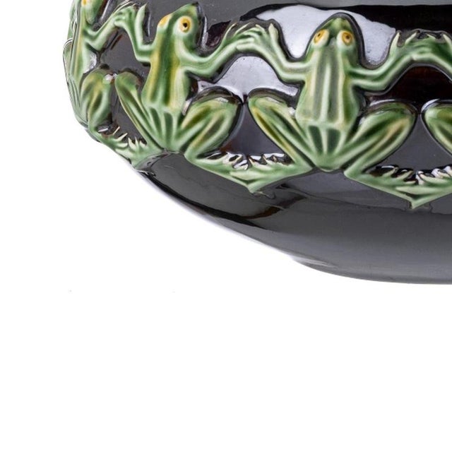 Earthenware Cachepot from Caldas Bordalo For Sale - Image 3 of 6