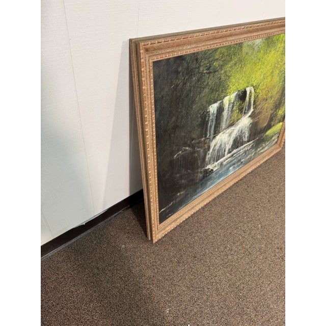 This painting has a great look and design. Frame is in good shape with minimum wear. The painting has an elegant design...