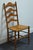 Thomasville Thomasville Furniture Post Road Collection Solid Hard Rock Maple Colonial Early American Ladderback Dining Side Chair W. Rush Seat 750-7 For Sale - Image 4 of 8