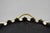 Vintage French Country Black and Gold Hand Painted Oval Toleware Serving Tray For Sale - Image 11 of 15