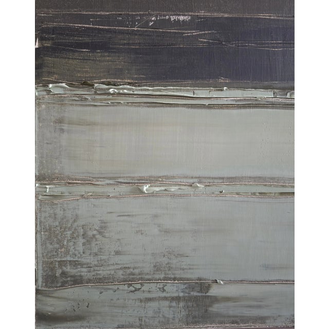 W 24" X H 28" Abstract Minimalist Seascape / Landscape Oil Painting / Neutral Color Palette / Color Field For Sale - Image 12 of 12