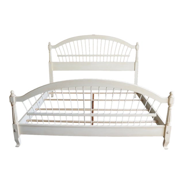 Ethan Allen Country French Cal King Wheatback Bed For Sale