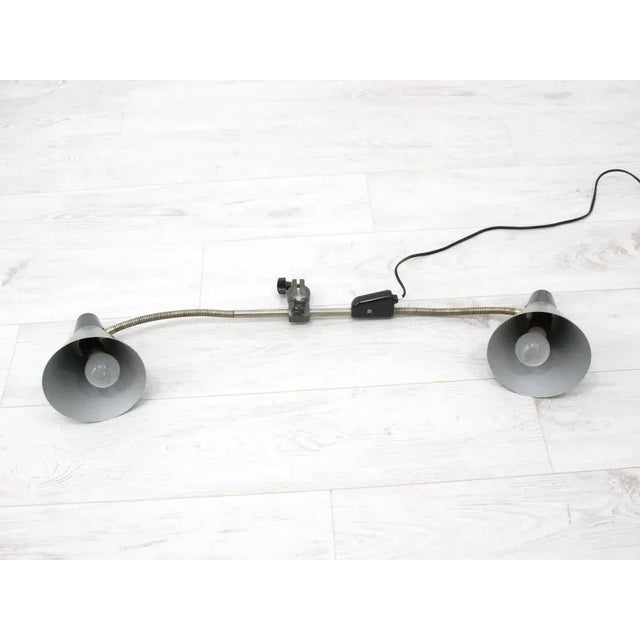 1970s Architect's Table Double Lamp, 1950s For Sale - Image 5 of 10
