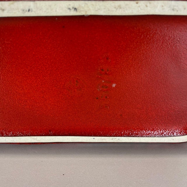 Large Red Abstract Vase by Cari Zalloni for Steuler, 1970s For Sale - Image 16 of 18