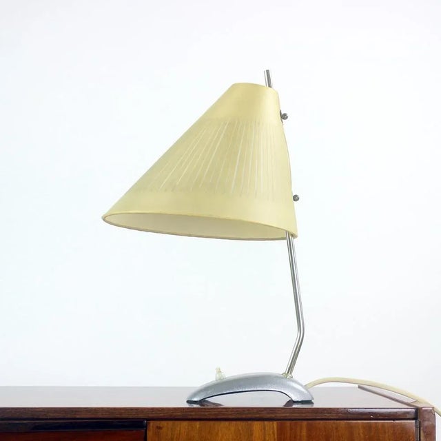Vintage Table Lamp in Brass, Czechoslovakia, 1950s For Sale - Image 10 of 10