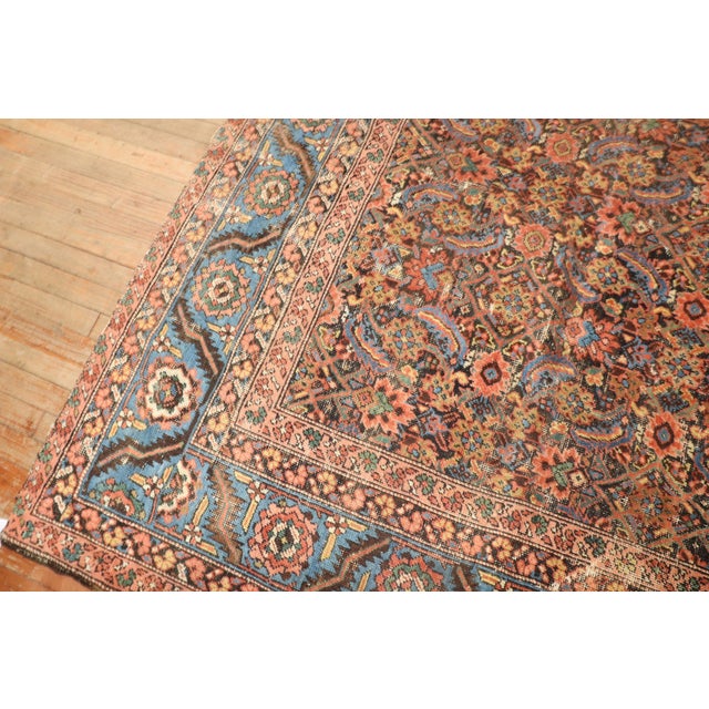 Antique Zabihi Collection Square Persian Bakshaish Rug - 7'1" x 8' For Sale - Image 12 of 12