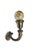 Art Nouveau Bronze Wall Lamp, Germany, 1900s For Sale - Image 10 of 11