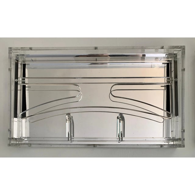 Acrylic Collapsable Coat Rack with Mirror Chairish