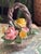 1970s Petite Italian Capodimonte Porcelain Basket With Flower For Sale - Image 6 of 8