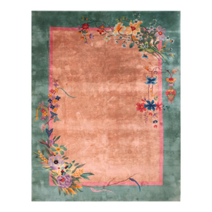 Antique Chinese Art Deco Rug 9' 0" x 11' 6"