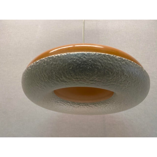 Orange Orange Siform UFO Pendant from Siemens, 1960s For Sale - Image 8 of 18