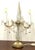 Mid-Century Modern Brass and Lead Crystal 3-Light Table Lamp, 1950s For Sale - Image 3 of 4