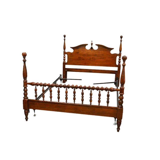 Vintage Cherry Queen Spindle Poster Bed Chairish