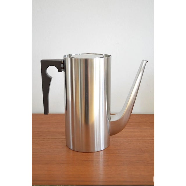Silver Cylinda Coffee Pot by Arne Jacobsen for Stelton, 1960s For Sale - Image 8 of 8