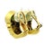 Dark Green 1980s GWK 18k Gold Chrysoprase Intaglio Diamond Earrings, Pair For Sale - Image 8 of 12