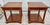 Brown Vtg. Baker Pair of Regency Style Cherry Side Tables W/Inlay & Brass Trim For Sale - Image 8 of 16