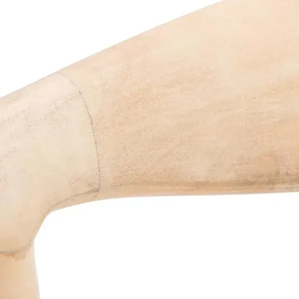 Wood Volta Foc Twist Accent Chair - Unfinished Natural Teak/Natural Foc Twist For Sale - Image 7 of 11