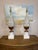 Ceramic Vintage Manises Casa Pupo Style Porcelain Floral Lamps With Ceramic Flowers Pair For Sale - Image 7 of 12