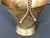 Brass Vintage Brass Basket Cache Pot Planter With Handle For Sale - Image 8 of 12
