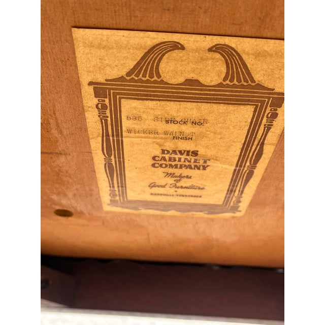 Mid 20th Century Mid 20th Century Davis Cabinet Company Walnut Dining Chairs For Sale - Image 5 of 5