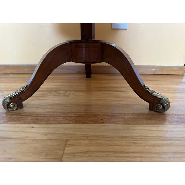 Antique Louis XVI Style Round Three Tier Gueridon For Sale - Image 10 of 14