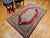 Red Vintage Persian Qum Area Rug, Hand-Knotted Silk, Herati Medallion Pattern, Ivory & Red, 4x6 For Sale - Image 8 of 16